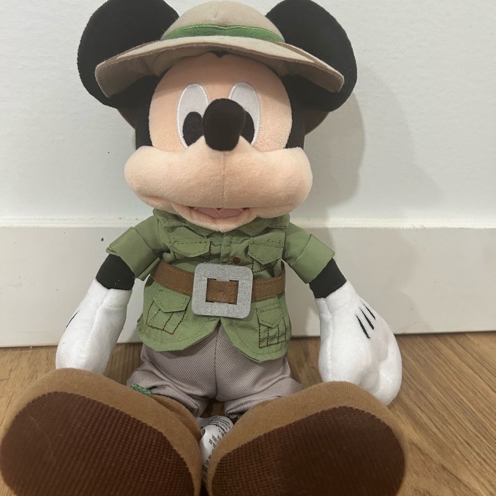 Mickey Mouse Disney parks safari plush. 13”